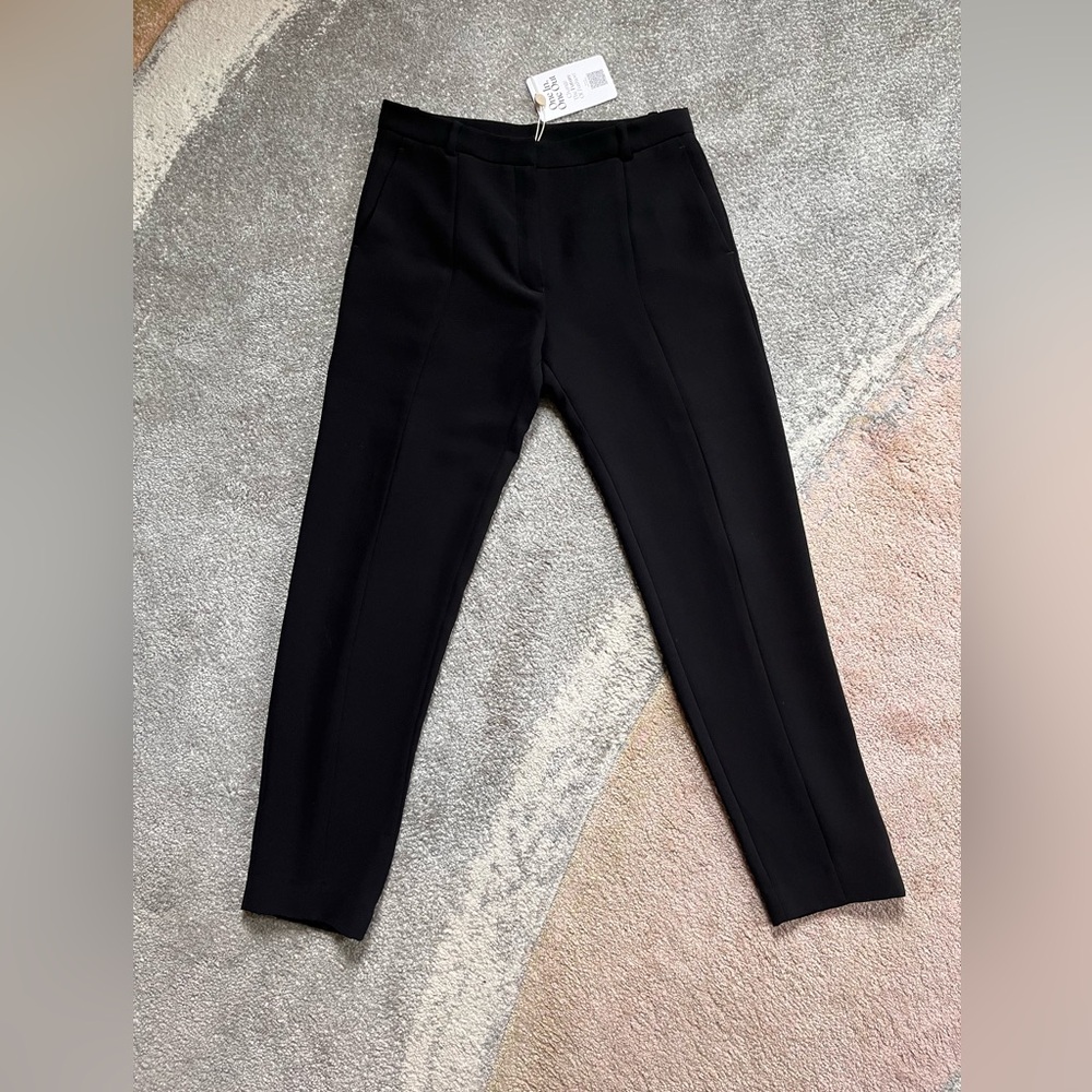 Sandro Paris Black pants, pleat down front, size size 36 France